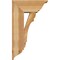Ekena Millwork Olympic Traditional Rough Sawn Bracket w/ Offset Brace, Western Red Cedar, 8"W x 18"D x 30"H BKT0806X18X30OLY01RWR - alternate 2